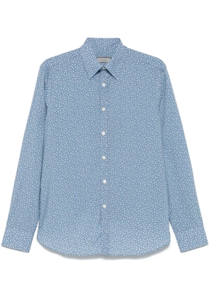 Canali floral-print shirt - Blue