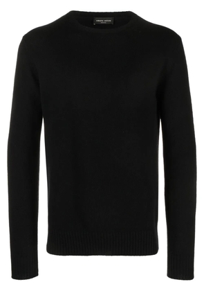 Roberto Collina crew-neck merino-cashmere jumper - Black