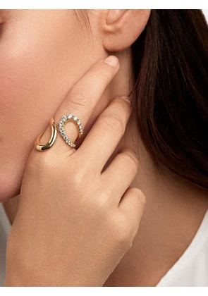 Melissa Kaye 18K white gold Aria Diamond Jane ring - Silver