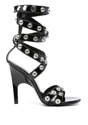 The Attico Cosmic 110mm sandals - Black