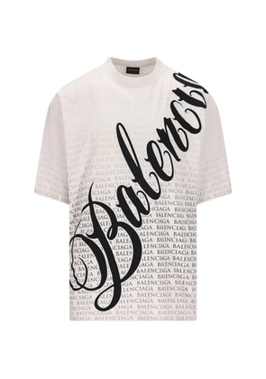 Balenciaga logo-lettering T-shirt - White