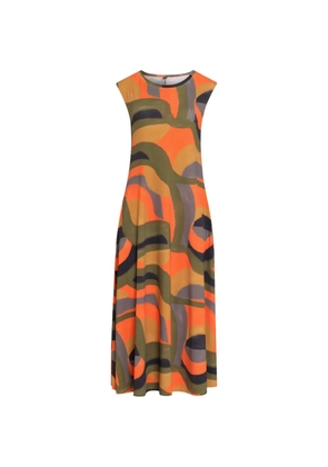 Lygia & Nanny Tiê abstract print dress - Orange