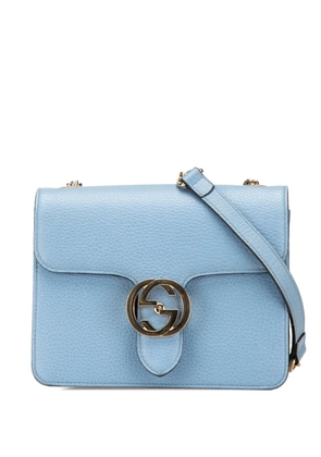Gucci Pre-Owned 2000-2015 Small Dollar Calfskin Interlocking G crossbody bag - Blue