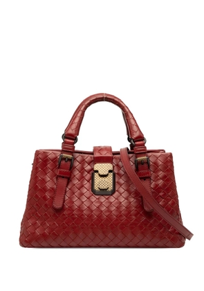 Bottega Veneta Pre-Owned 2012-2025 Mini Nappa Intrecciato Roma satchel - Red