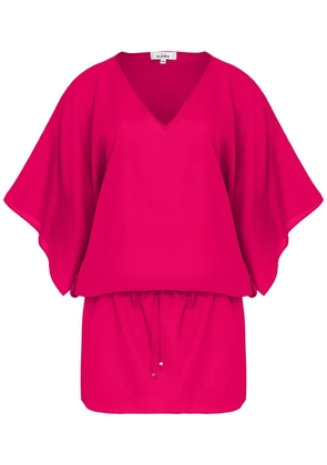 Amir Slama V-neck mini beach dress - Pink