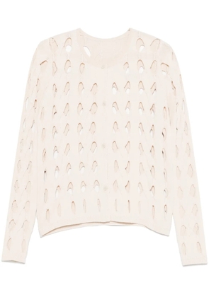 PINKO open-knit cardigan - Neutrals