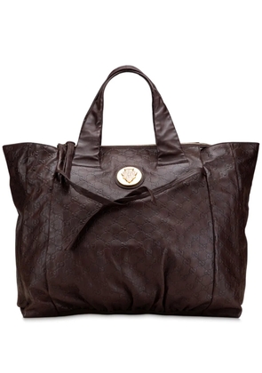 Gucci Pre-Owned 2000-2015 Large Guccissima Hysteria tote bag - Brown