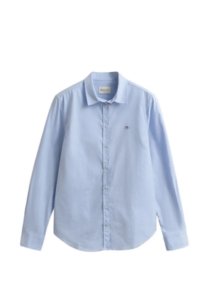 Gant embroidered-logo shirt - Blue