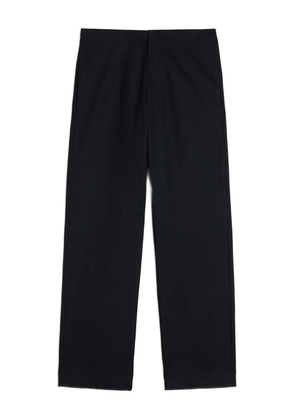 Jil Sander back welt pockets cotton trousers - Black
