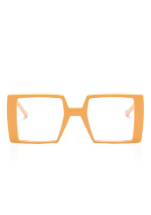VAVA Eyewear WL0017 square-frame glasses - Yellow