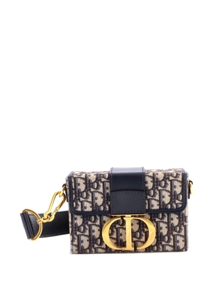Christian Dior Pre-Owned 30 Montaigne Box Bag Oblique Canvas crossbody bag - Blue