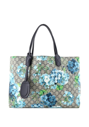 Gucci Pre-Owned Reversible Blooms GG Print Leather Medium tote bag - Blue