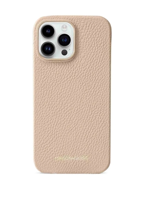 MAISON de SABRÉ Leather iPhone 15 Pro case - Neutrals