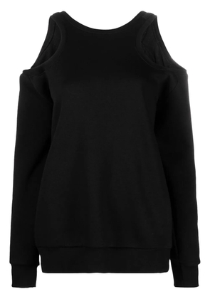 Ioana Ciolacu backless cut-out sweatshirt - Black