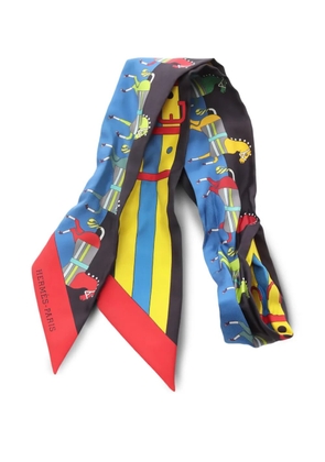 Hermès Pre-Owned 2000s Rocabar ribbon scarf - Blue