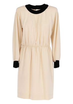 Saint Laurent Pre-Owned 1980s wool dress - Neutrals