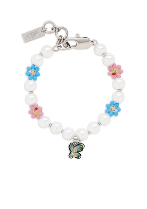 Marc Jacobs x Hattie Stewart Garden Pearl Station bracelet - Silver