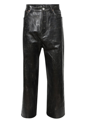 VETEMENTS leather trousers - Black