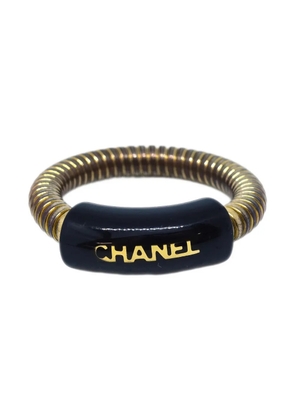 CHANEL Pre-Owned 2001 logo ring - Gold