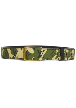 Louis Vuitton Pre-Owned x Takashi Murakami 2008 Monogramouflage canvas belt - Green