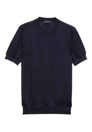 Prada cashmere crew neck T-shirt - Blue