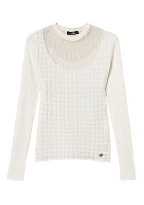 TWINSET see-through sweater - White