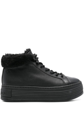 Calvin Klein Jeans leather sneakers - Black