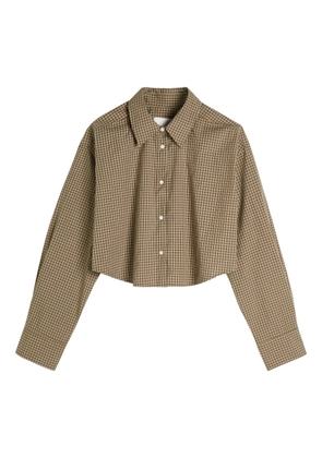 Citizens of Humanity Ana checked cropped shirt - Brown