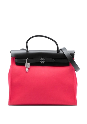 Hermès Pre-Owned 2017 Toile Herbag Zip 31 satchel - Pink