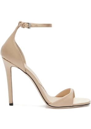 Ermanno Scervino 105mm satin sandals - Neutrals