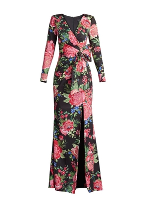 Tadashi Shoji Talvo floral wrap dress - Black