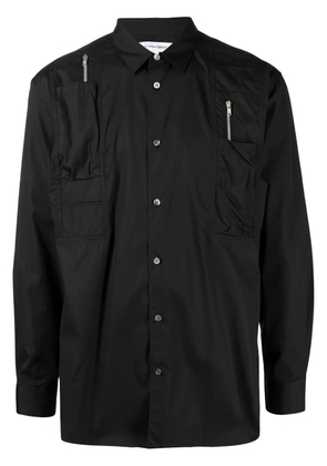 Comme Des Garçons Shirt zip-pocket long-sleeve shirt - Black