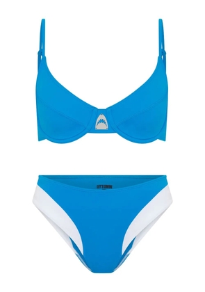 Let's Swim wired bralette bikini top - Blue
