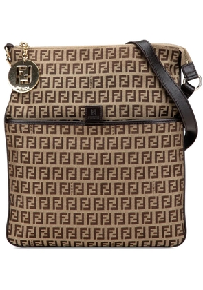 Fendi Pre-Owned 2000-2010 Zucchino Canvas crossbody bag - Brown