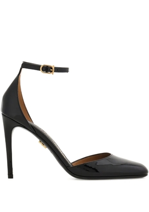 Ferragamo 90mm patent-leather pumps - Black