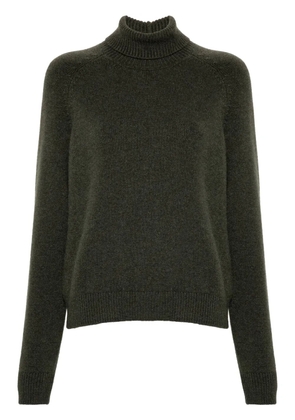 FENDI logo-embroidered sweater - Green