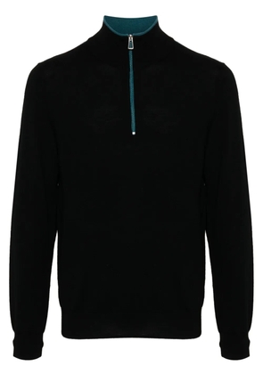 PS Paul Smith embroidered logo merino jumper - Black