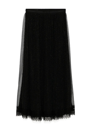 SHIATZY CHEN diamond mesh skirt - Black