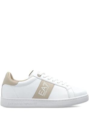 Ea7 Emporio Armani logo-detail sneakers - White