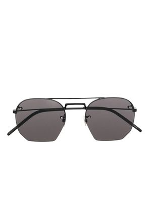 Saint Laurent Eyewear SL 422 hexagonal-lens sunglasses - Black