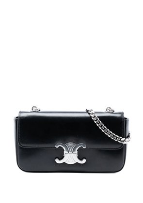 Celine Pre-Owned 2021-2025 Shiny Calfskin Triomphe Chain Box shoulder bag - Black