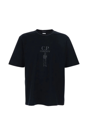 C.P. Company logo-embroidered T-shirt - Black
