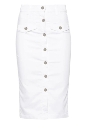 LIU JO buttoned skirt - White