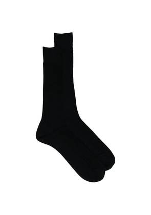 Zegna logo-print socks - Black