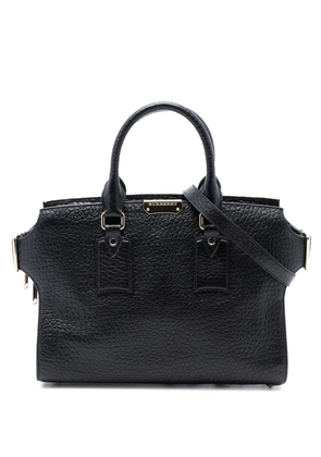 Burberry Pre-Owned 2000-2025 Medium Grained Leather Clifton satchel - Black