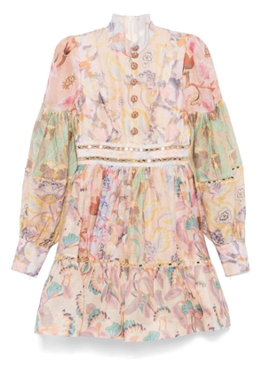 ZIMMERMANN Illustration Mirror mini dress - Pink