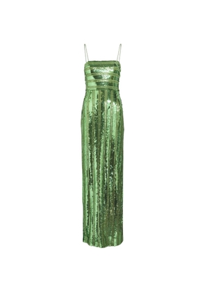 Galvan London Stargaze sequin-embellished dress - Green