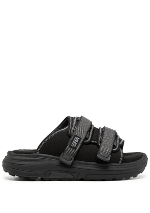 Suicoke Moto Run logo-patch slides - Black