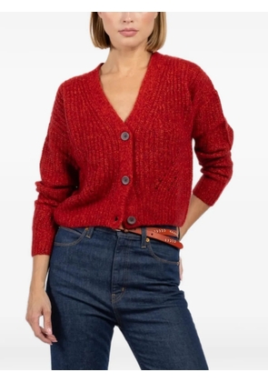 Autumn Cashmere button V-neck knitwear - Red