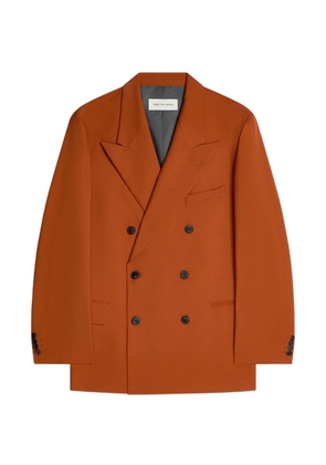 DRIES VAN NOTEN oversized double-breasted blazer - Orange